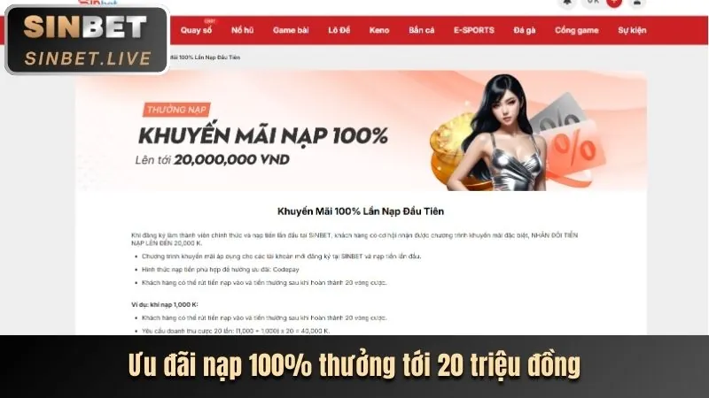 Thưởng chào mừng bomwin code